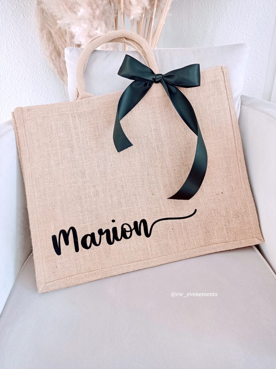 Sac jute personnalisé