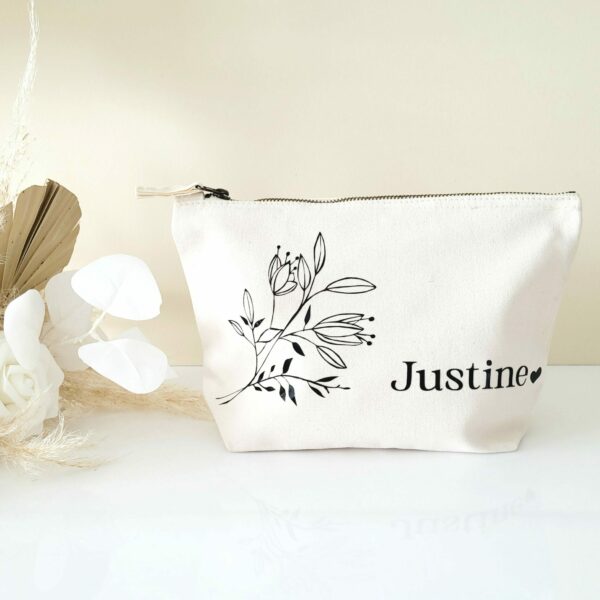 Pochette Coton motif Fleurs