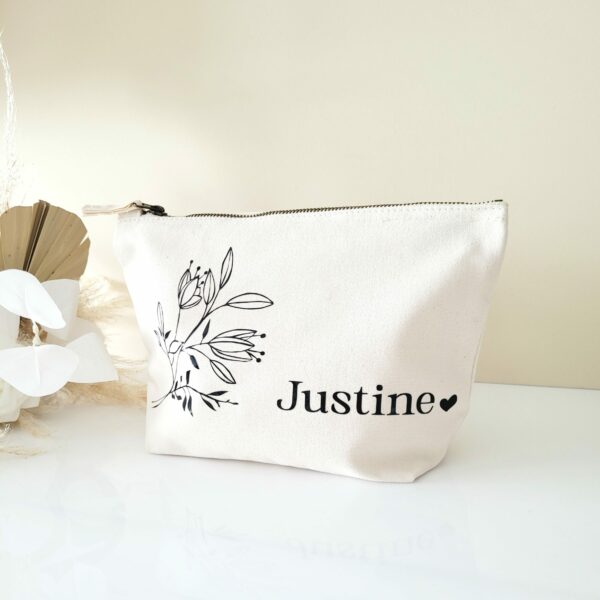 Pochette Coton motif Fleurs