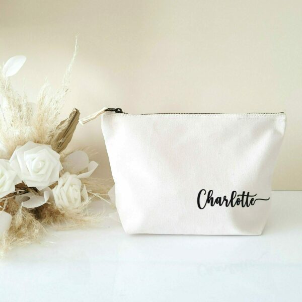 Pochette Coton motif Prénom Tige