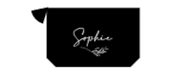 Pochette Jute motif Fleur Sophie
