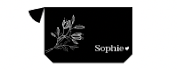 Pochette Jute motif Fleurs