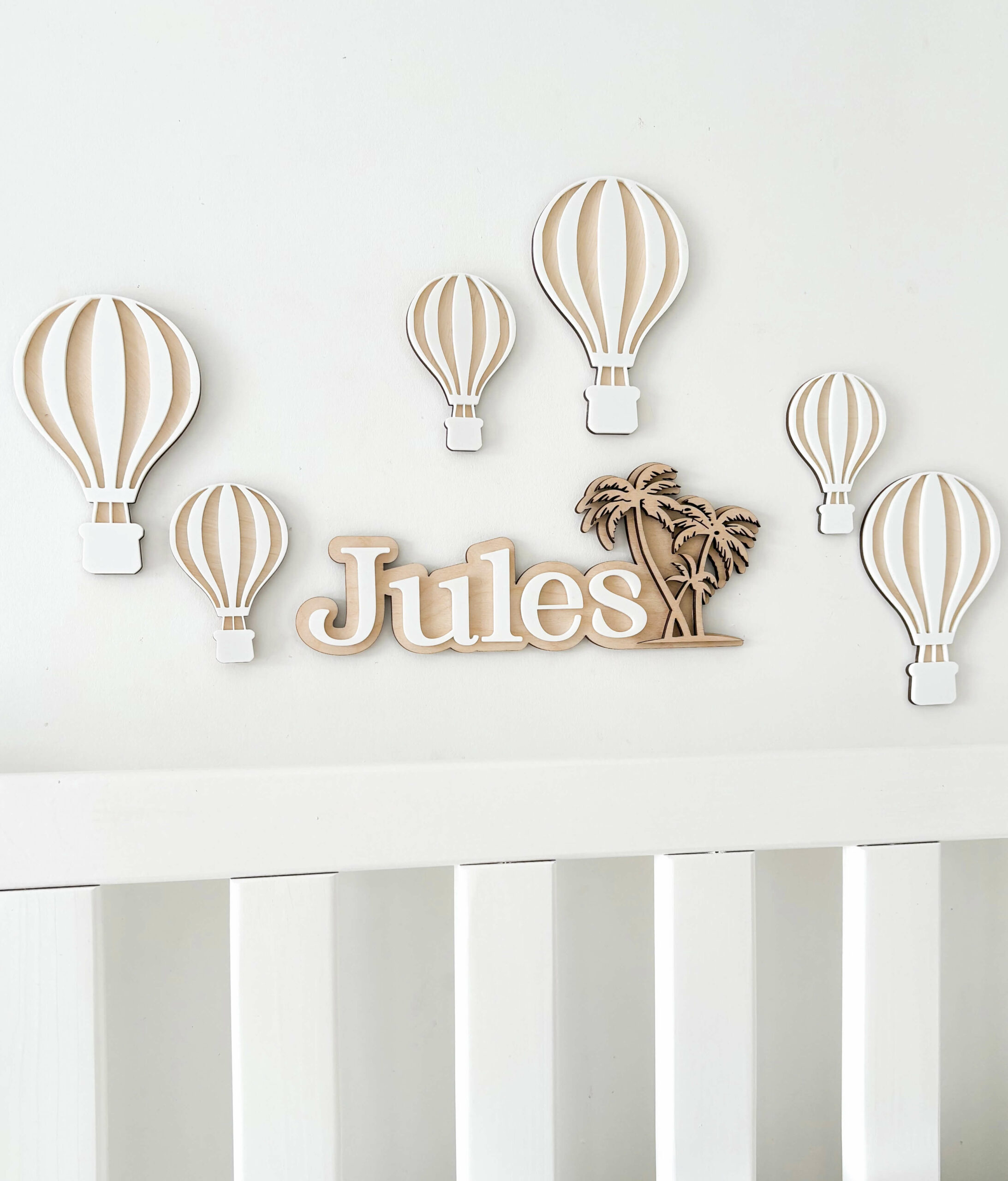 Décoration murale montgolfière