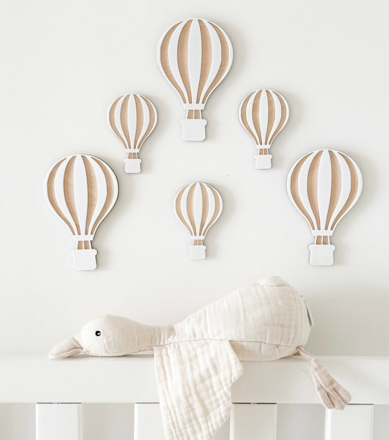 Décoration murale montgolfière chambre enfant