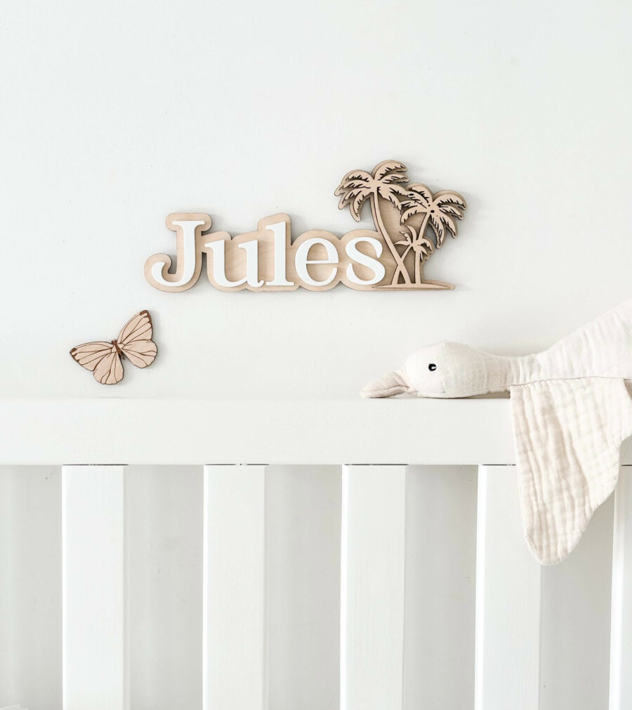 Prénom mural personnalisé chambre enfant