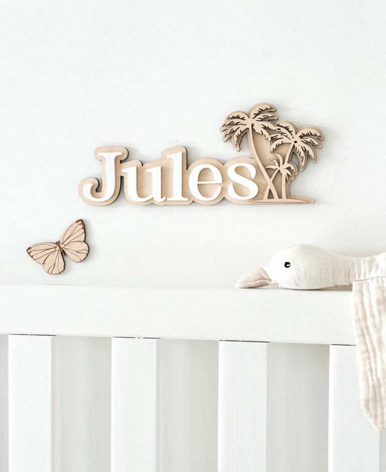 Prénom mural personnalisé chambre enfant