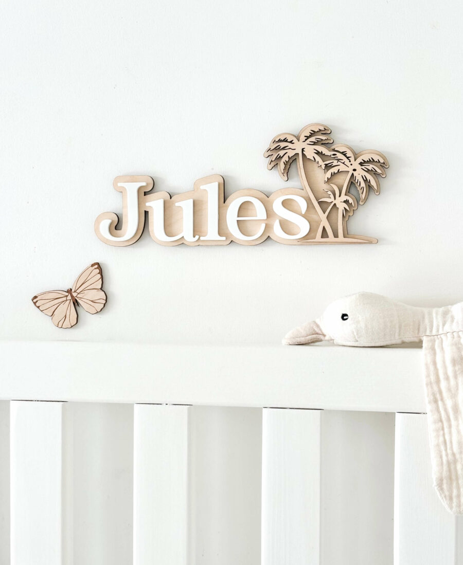 Prénom mural personnalisé chambre enfant