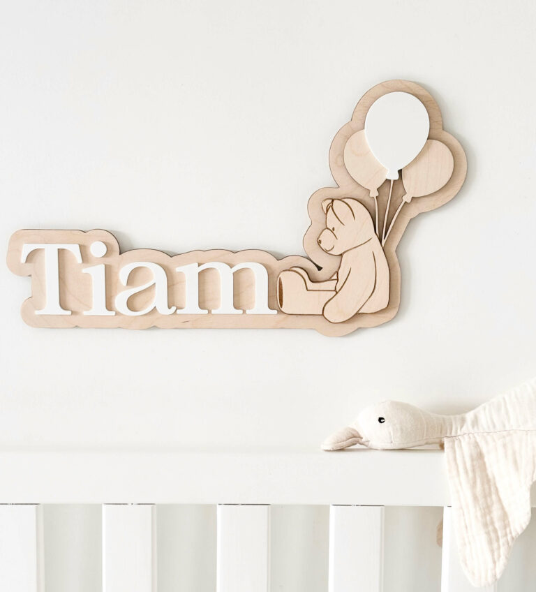 Prénom mural personnalisé chambre enfant
