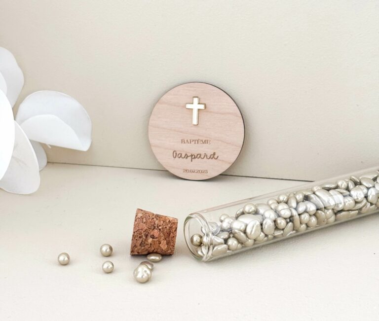 Magnet baptême personnalisé