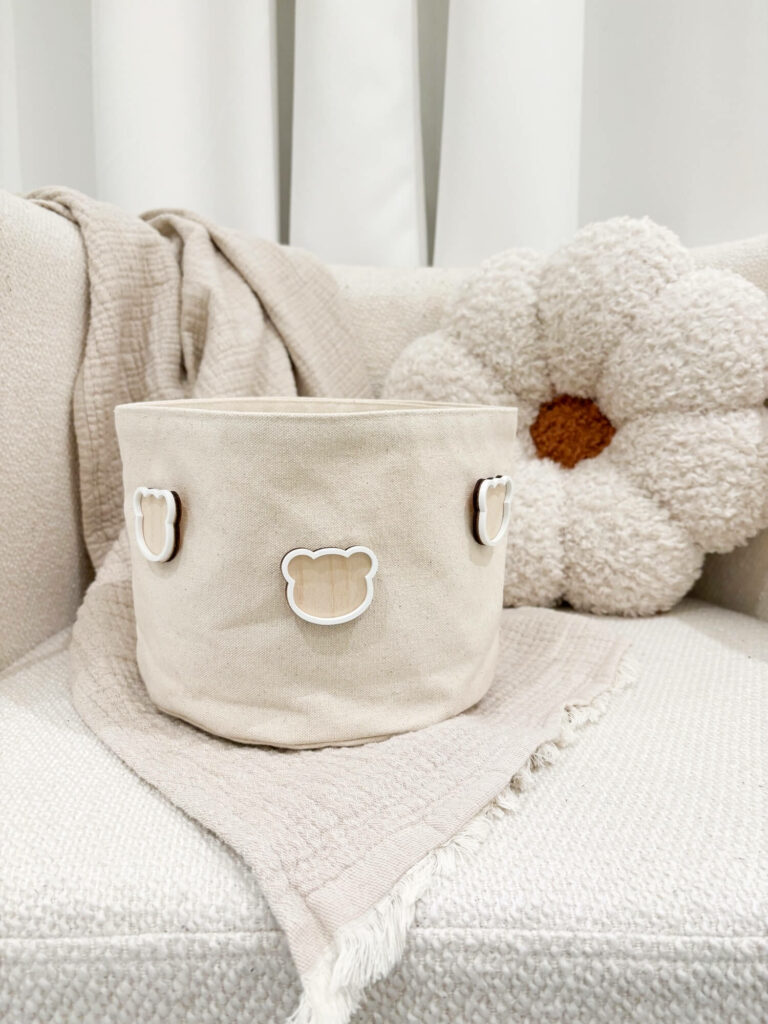 Panier rangement chambre enfant