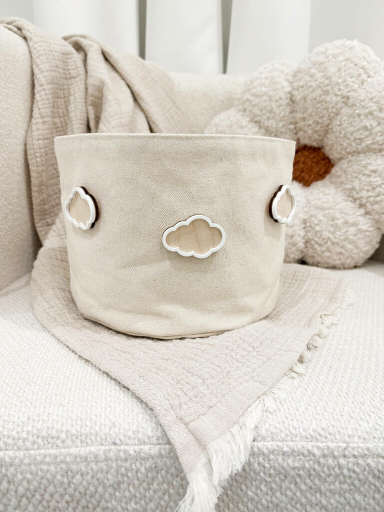 Panier rangement chambre enfant