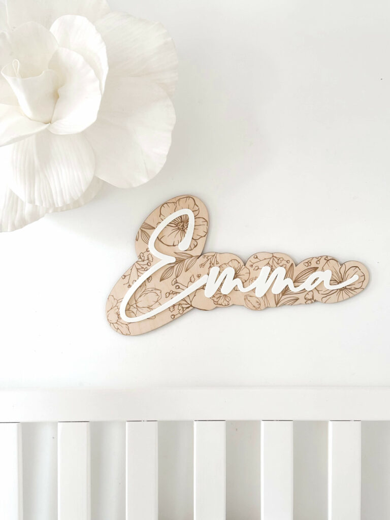 Prénom personnalisé mural chambre enfant