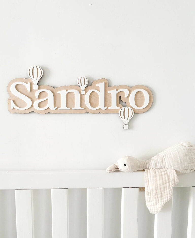 Prénom mural personnalisé chambre enfant