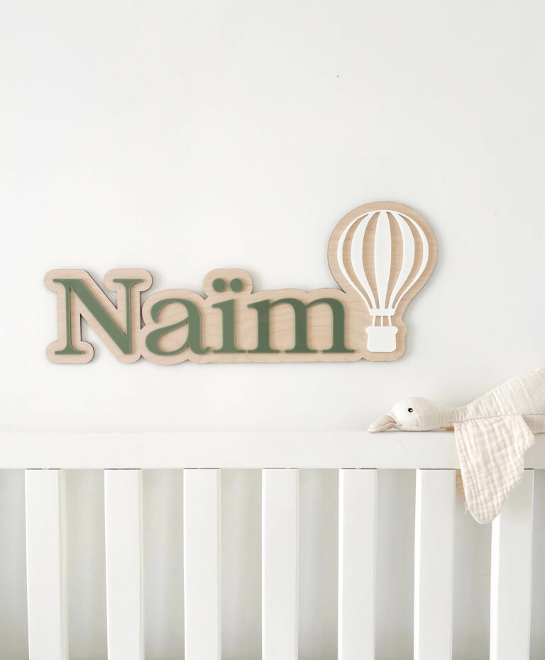 Prénom mural personnalisé chambre enfant