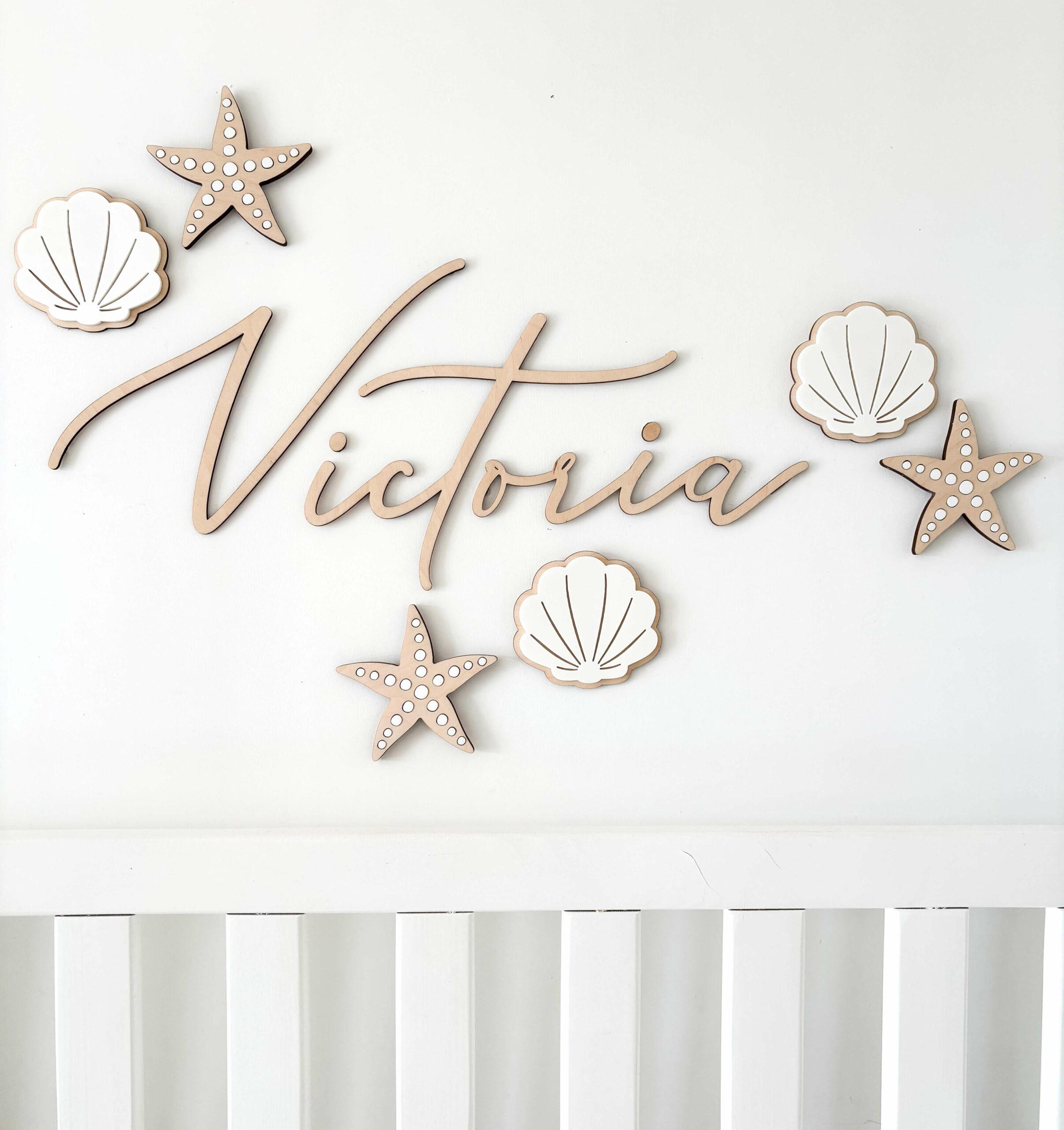 Décoration murale étoile de mer et coquillage chambre enfant