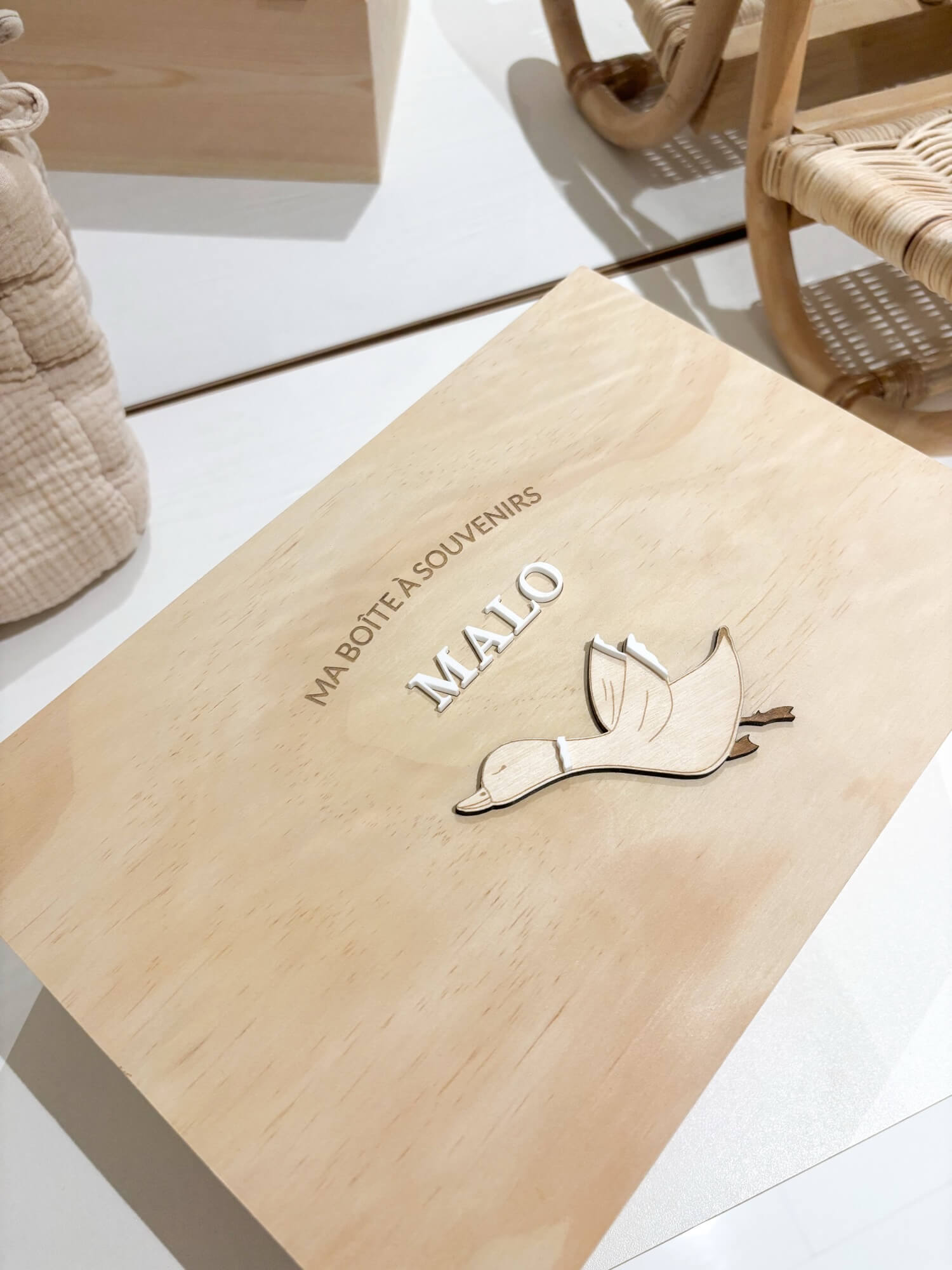 Coffret cadeau naissance personnalisé