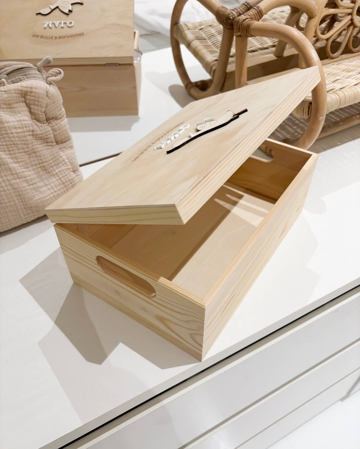 Coffret cadeau naissance personnalisé