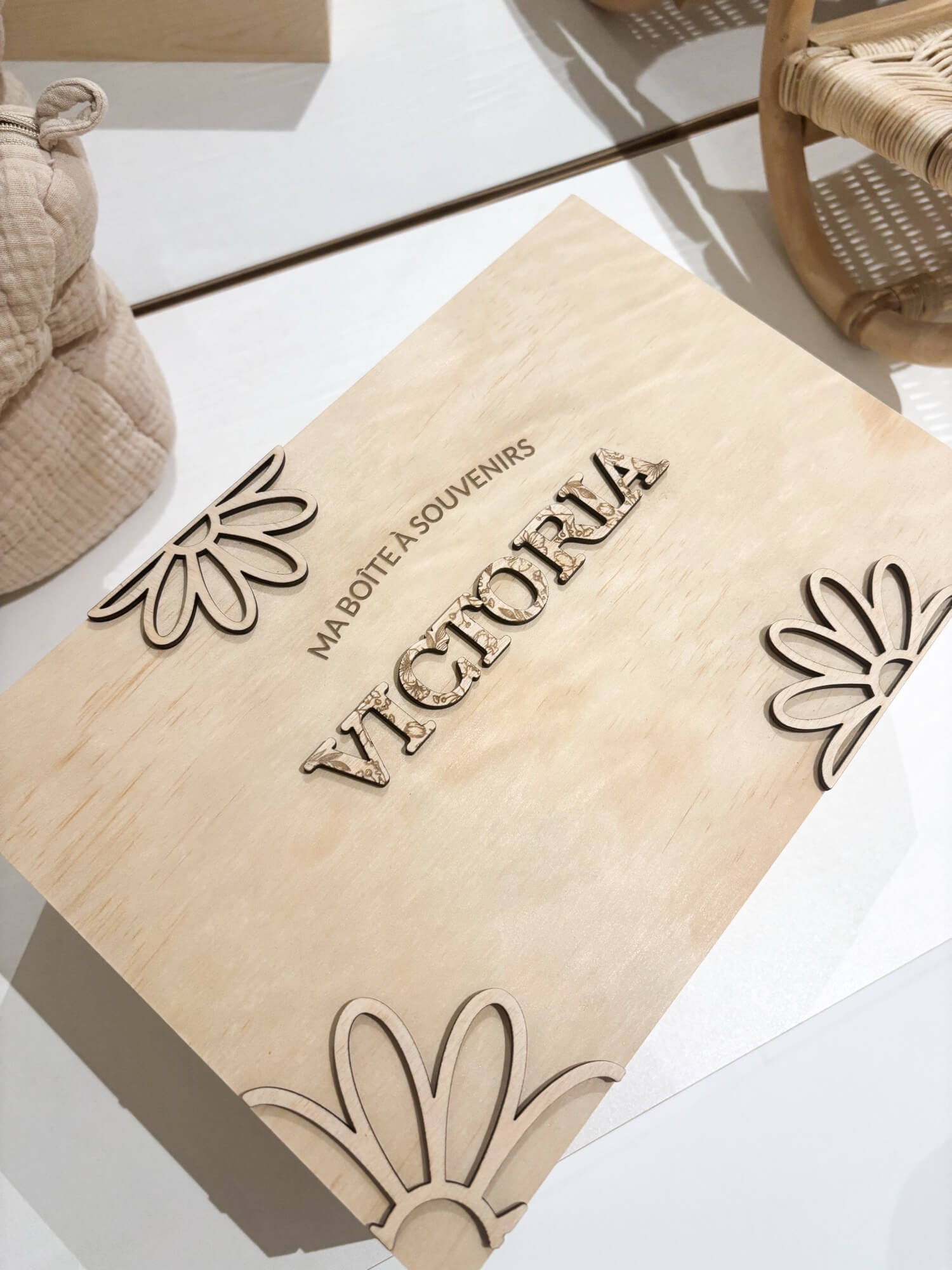 Coffret cadeau naissance personnalisé