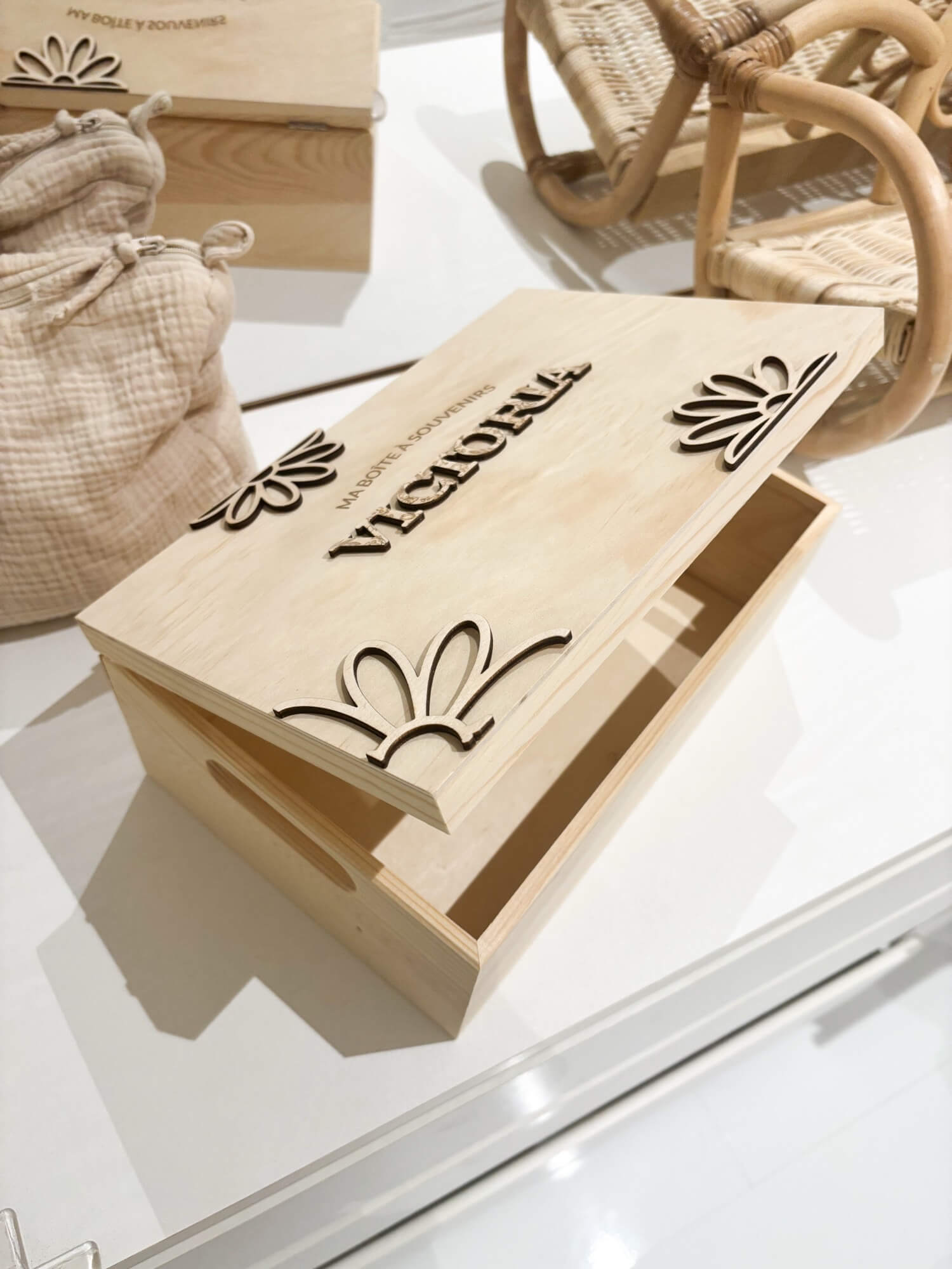 Coffret cadeau naissance personnalisé